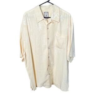 Jamaica Jaxx Hawaiian Shirt - Soft Yellow Button Down - XL